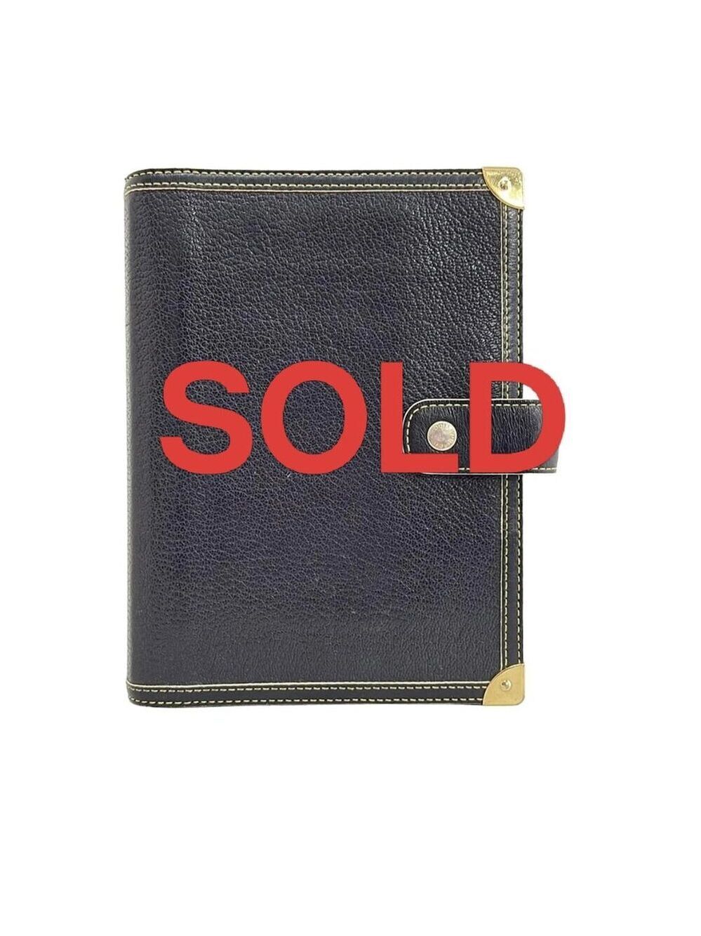LOUIS VUITTON Agenda MM Noir Suhali - Agenda 248-060625